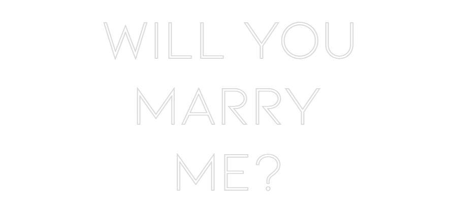 Customized Neon Sign: Will you
Mar...