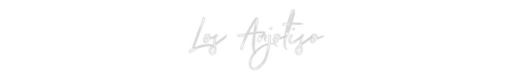 Customized Neon Sign: Los Anjotiso
