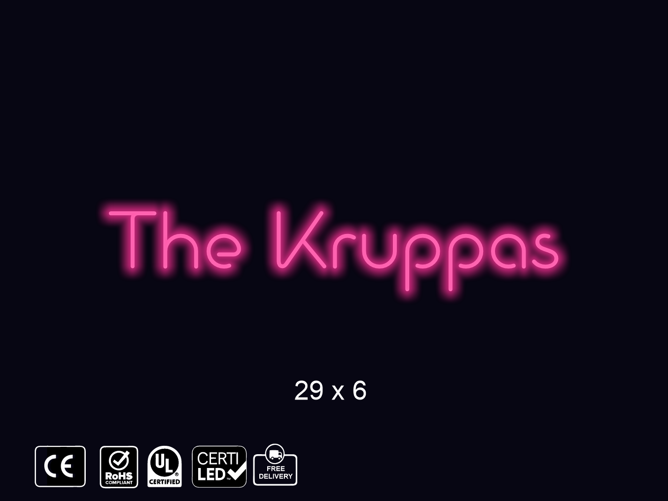 Custom Neon sign for Steven Kruppa