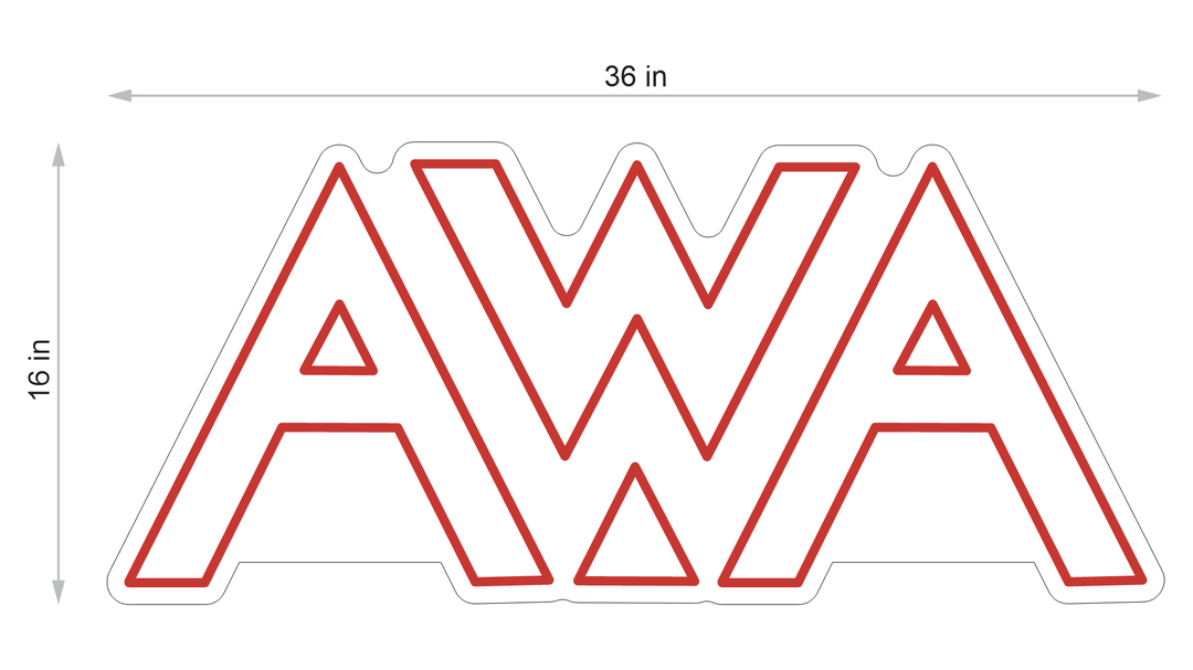 LED neon sign for Mike Tjaden