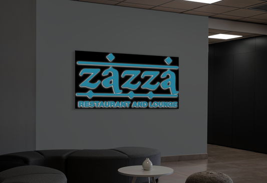 3d metal backlit with backboard for arinze Iheme