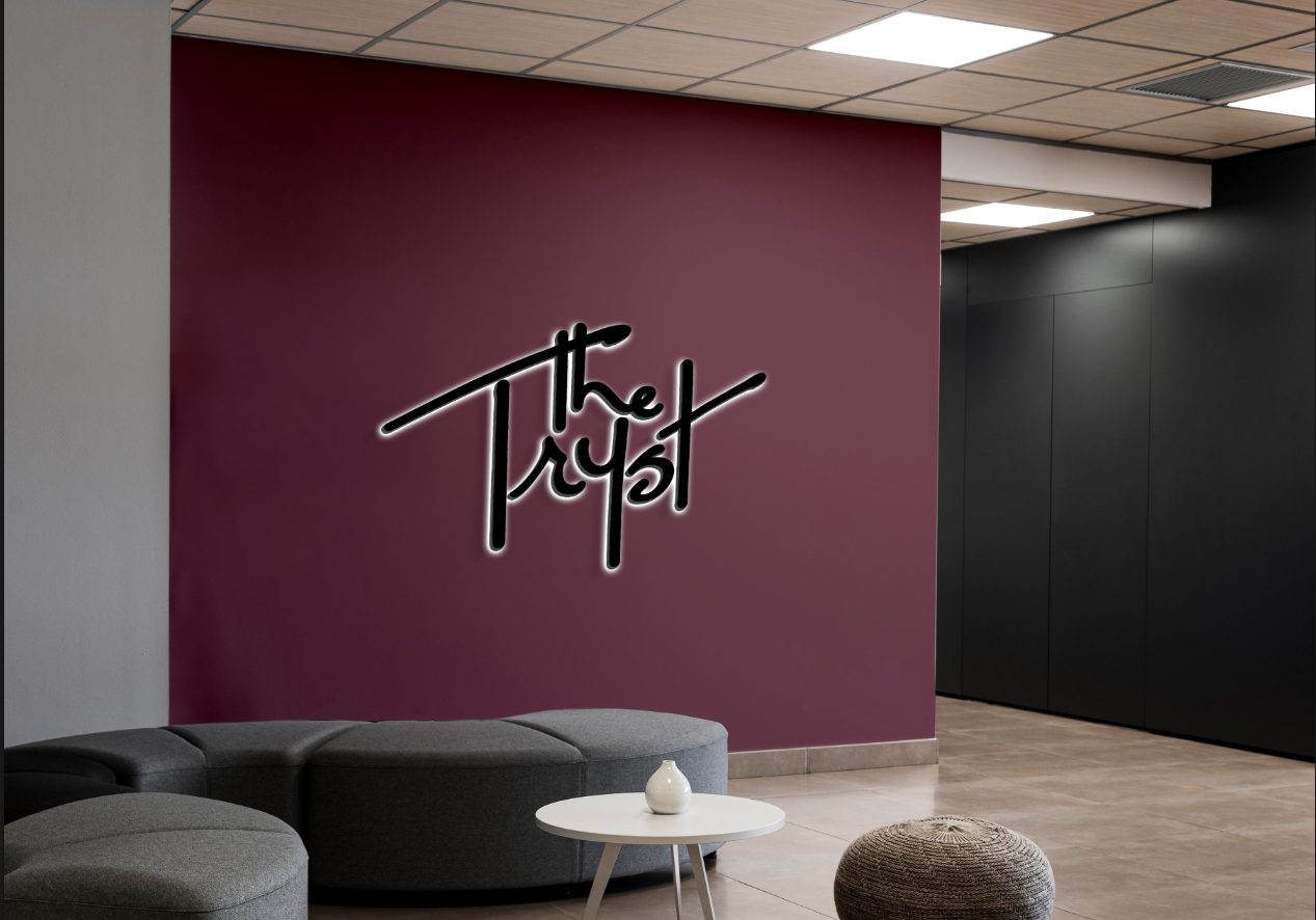 3D Metal Backlit Sign For Justin haase