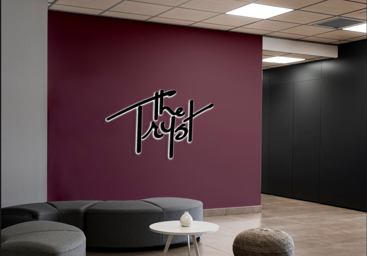 3D Metal Backlit Sign For Justin haase