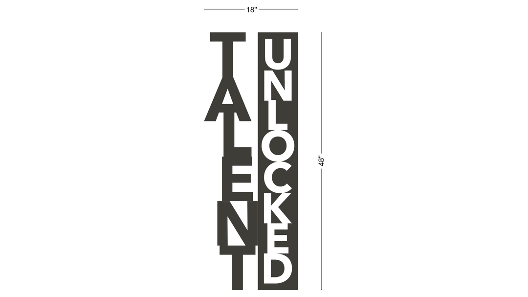 3D Metal Letters With Hollow Cut Sign