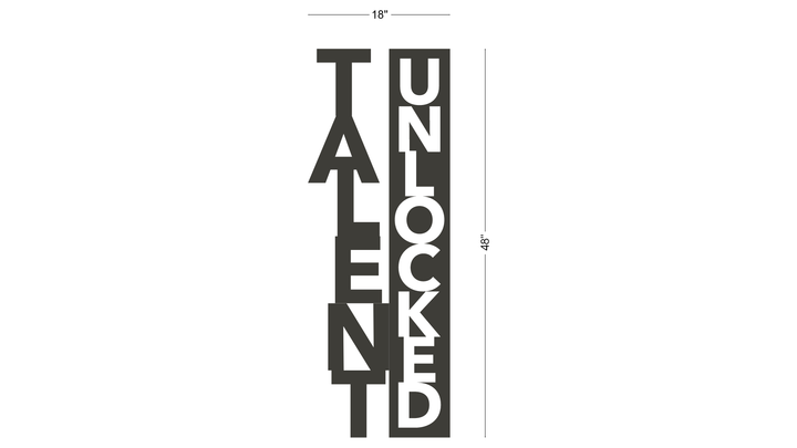 3D Metal Letters With Hollow Cut Sign