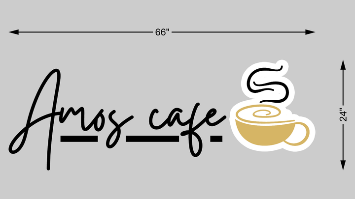 3D UV Metal Backlit Sign For Ahmed Mohamed