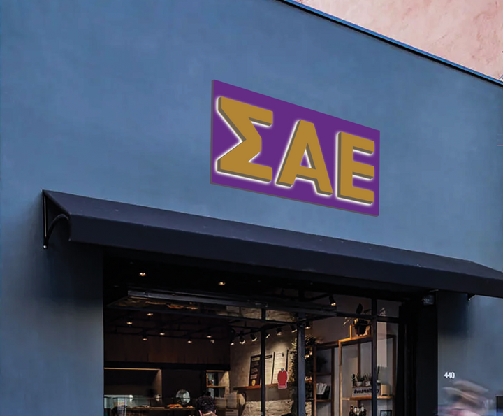 3D Metal Backlit Sign With Backbaord For Jacob Zezovski