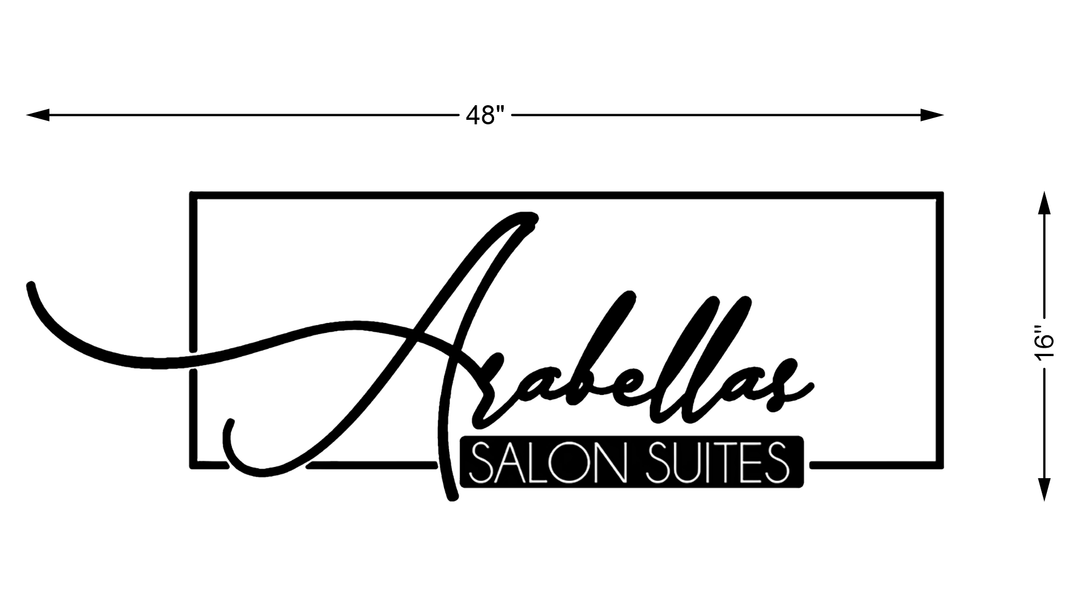 3D Metal Back-lit Sign For Alexus Monique Golden