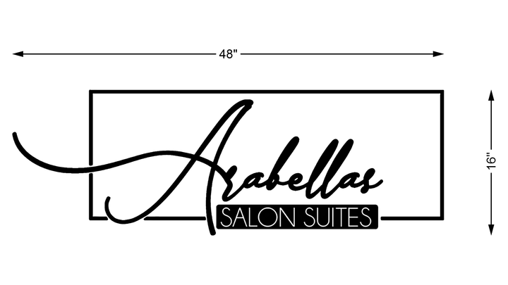 3D Metal Back-lit Sign For Alexus Monique Golden