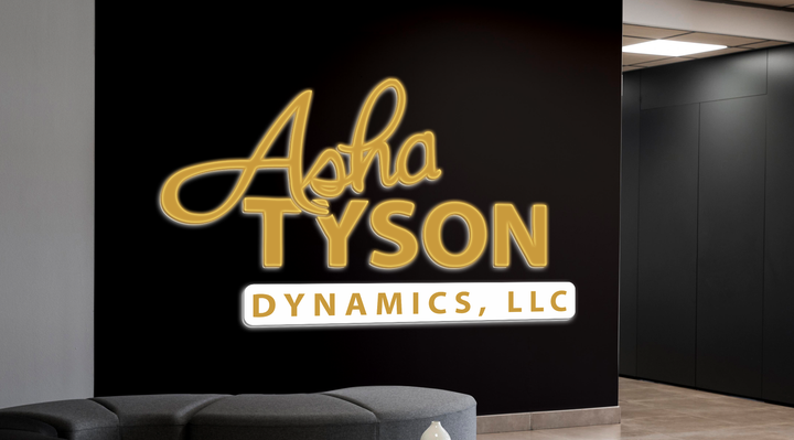 3D UV Acrylic Double -lit Sign For Asha Tyson