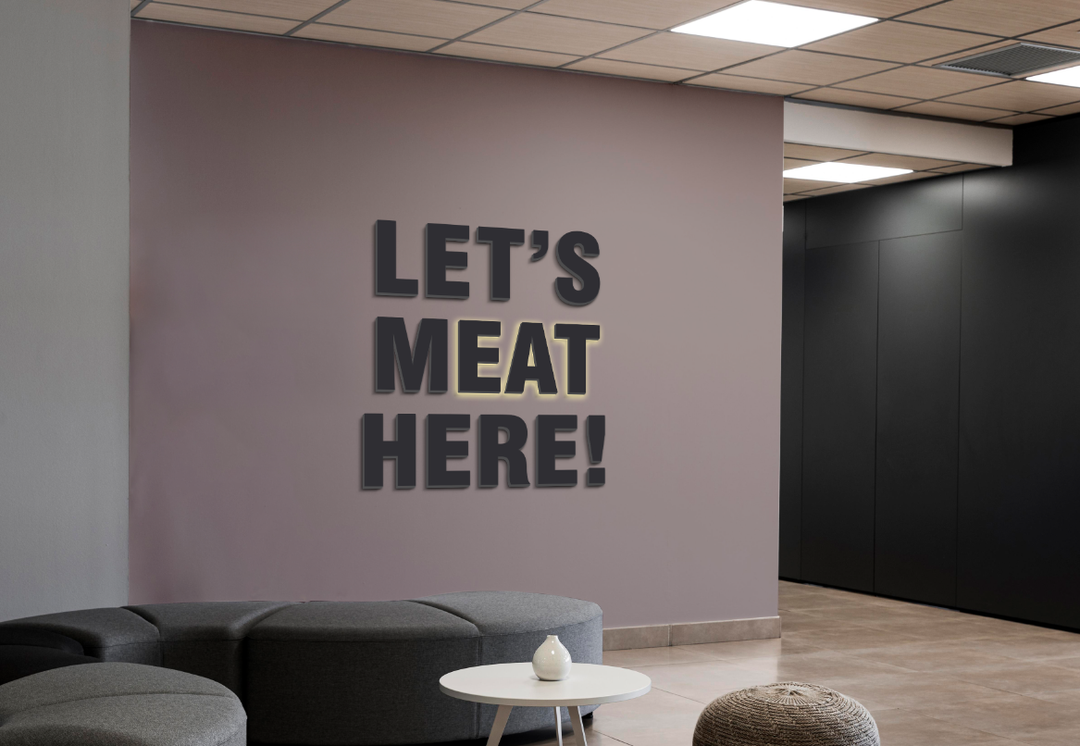 3D Metal Non-lit + Back-lit Sign For Raya Kharboutli