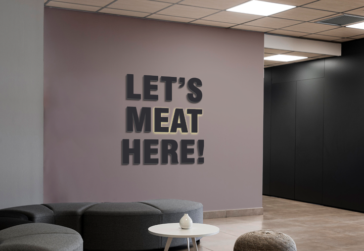 3D Metal Non-lit + Back-lit Sign For Raya Kharboutli