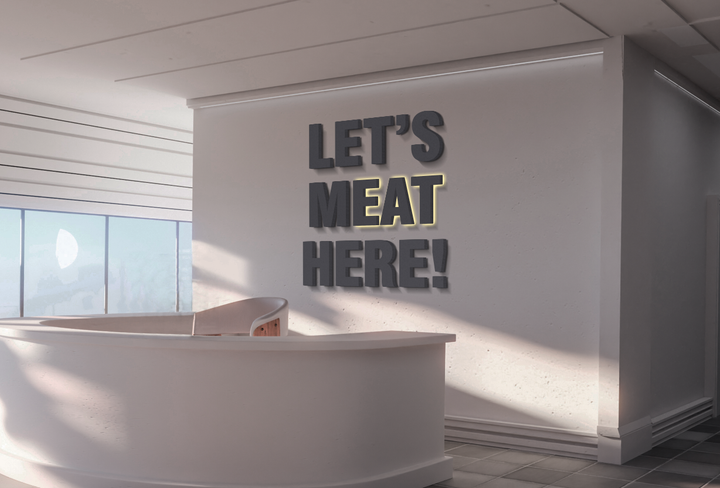 3D Metal Non-lit + Back-lit Sign For Raya Kharboutli