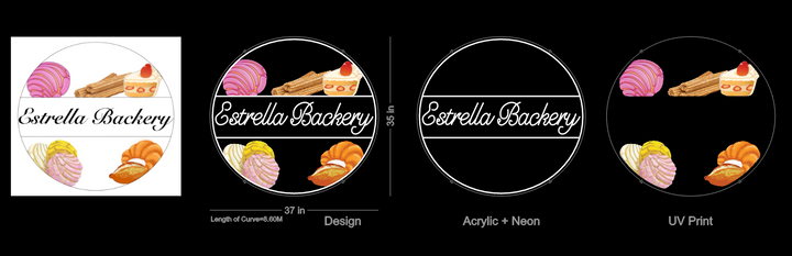 UV LED Neon Sign For Alexia Vazquez