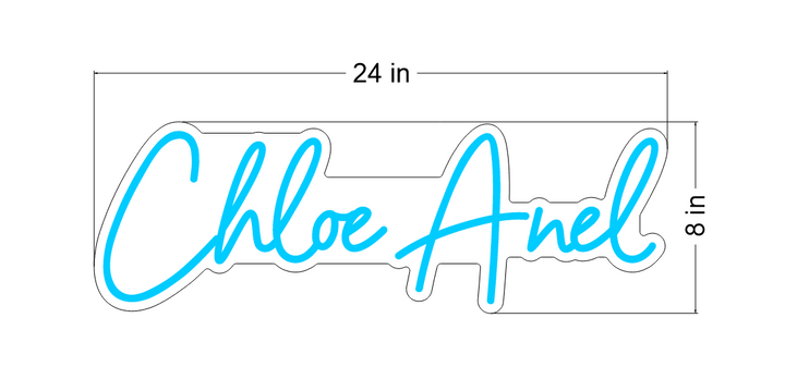 Led Neon Sign for Chloe Anel