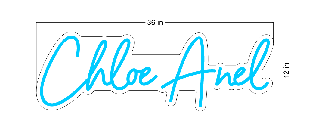 Led Neon Sign for Chloe Anel
