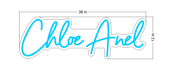 Led Neon Sign for Chloe Anel