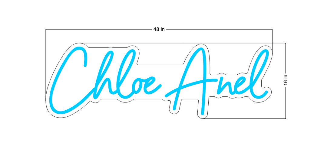 Led Neon Sign for Chloe Anel