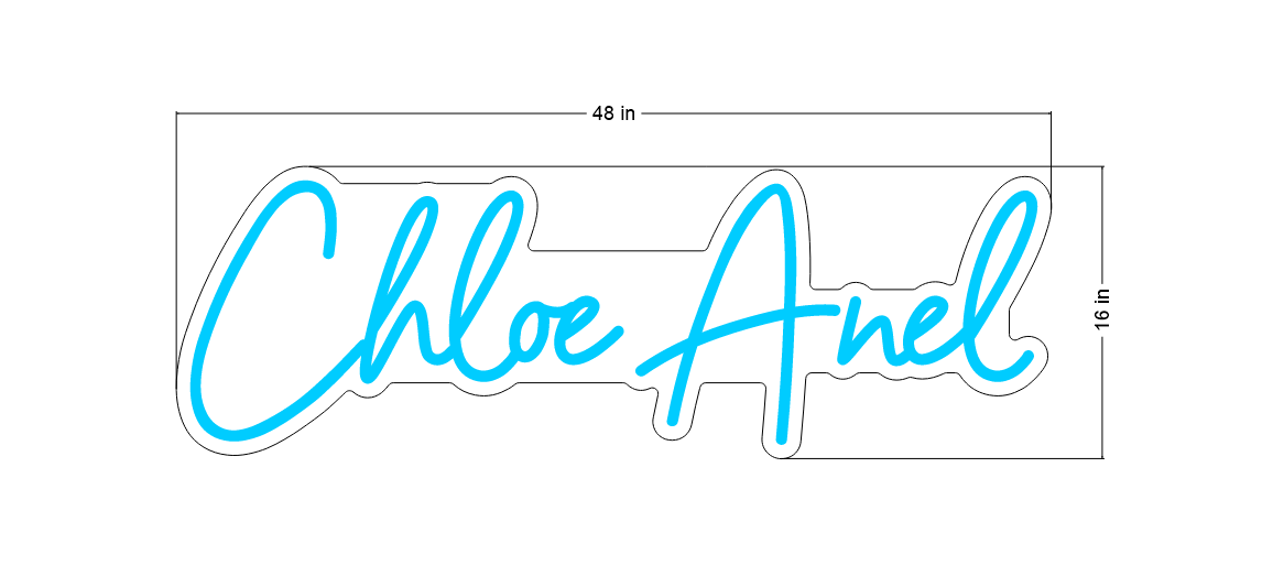 Led Neon Sign for Chloe Anel