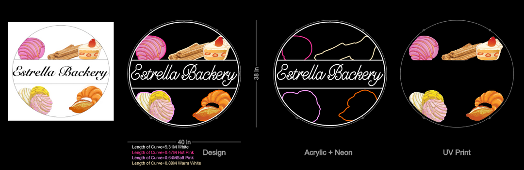 UV LED Neon Sign For Alexia Vazquez