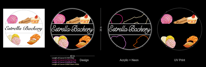 UV LED Neon Sign For Alexia Vazquez