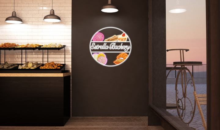 UV LED Neon Sign For Alexia Vazquez