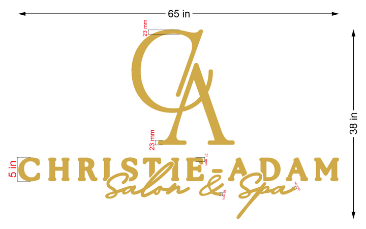 3d metal backlit for Nicole Dukas