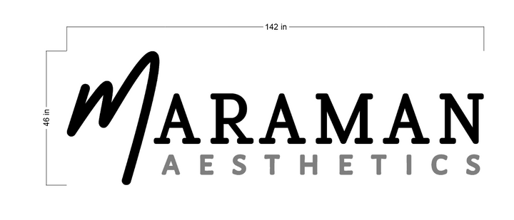 3D Metal Backlit Sign for Matt Maraman