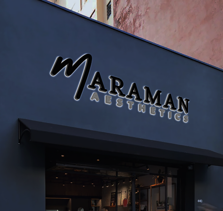 3D Metal Backlit Sign for Matt Maraman