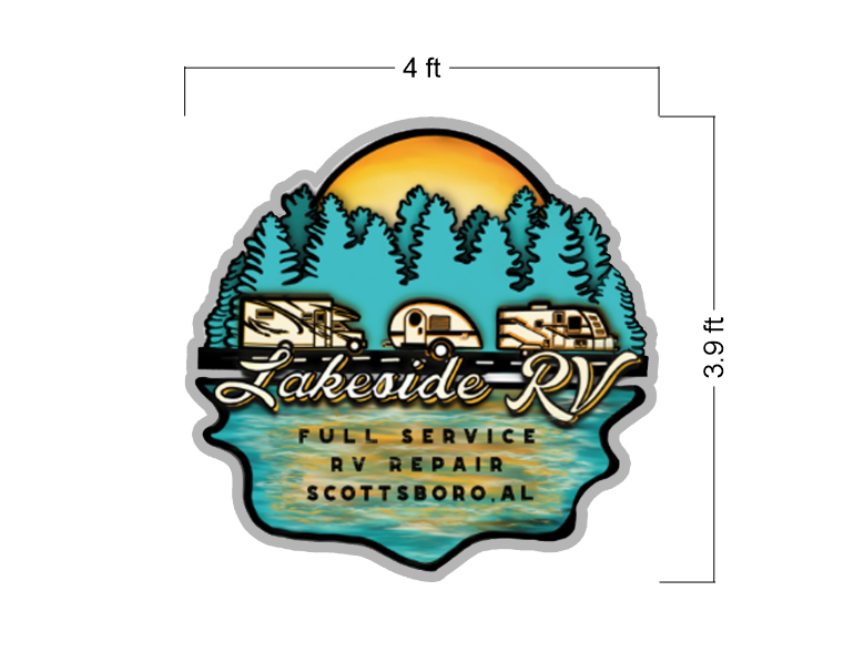 3d UV acrylic frontlit for Sydney Raines