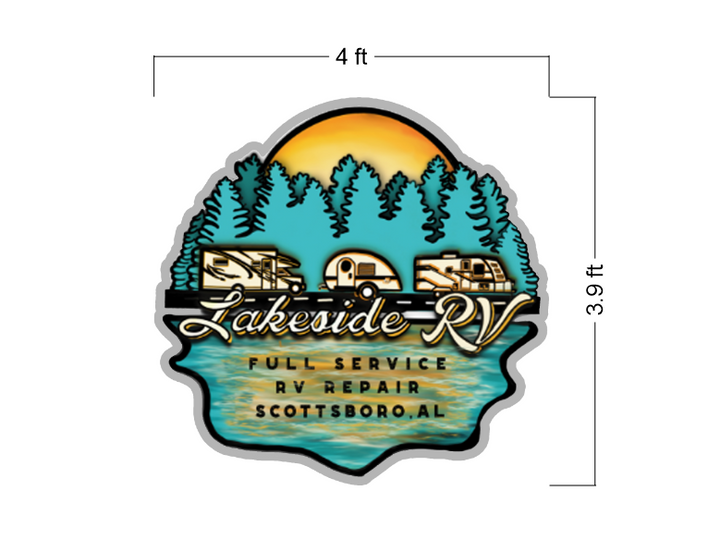 3d UV acrylic frontlit for Sydney Raines