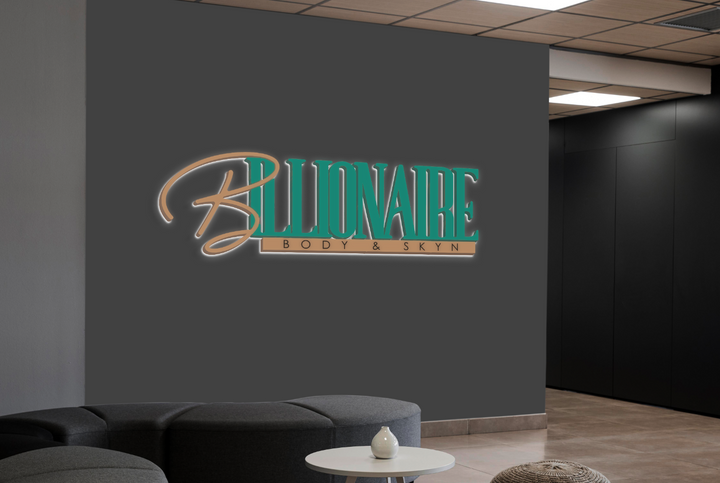 3D UV Metal Backlit Sign for jasmine Adams