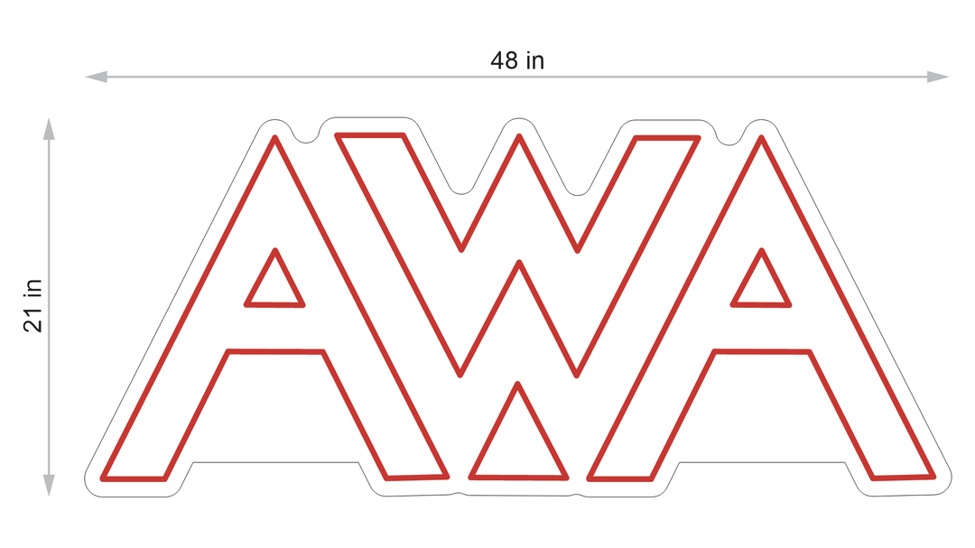 LED neon sign for Mike Tjaden