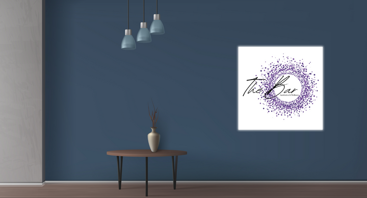 Neon acrylic sign for Elena Vale-Saquieres