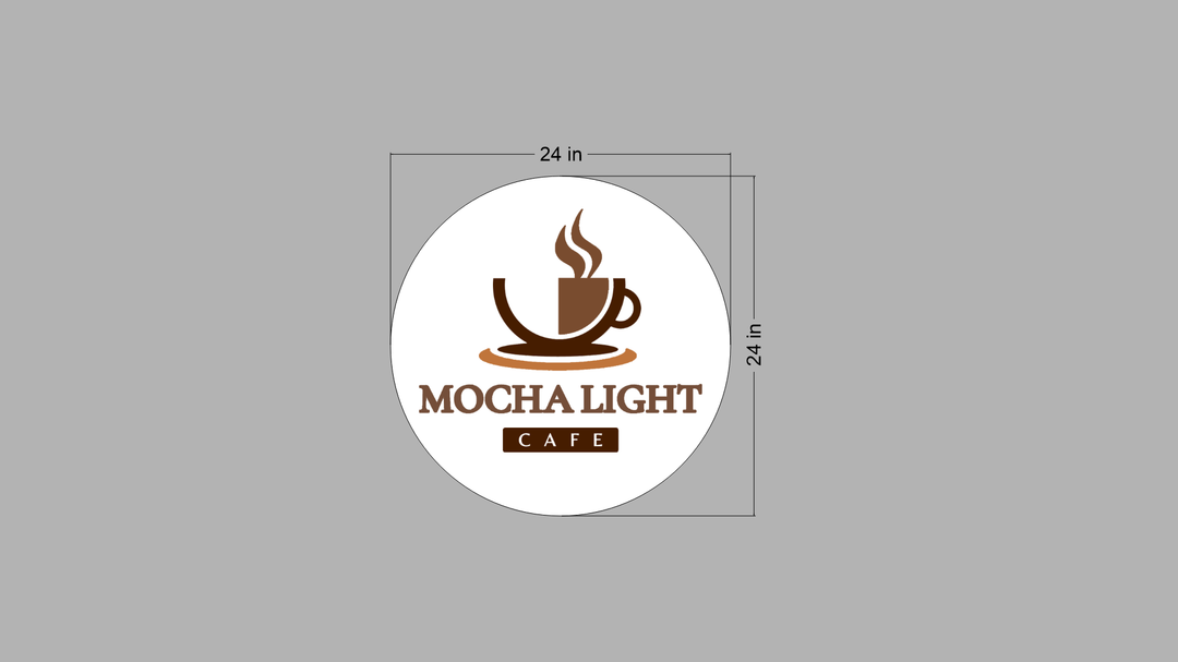 Business Signs for Mochalight Cafe