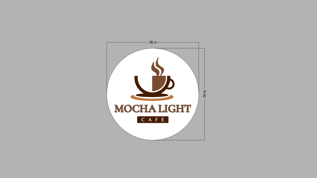Business Signs for Mochalight Cafe