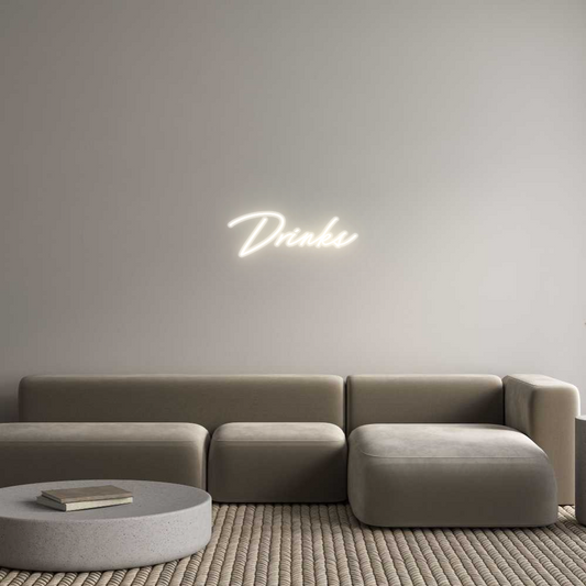 Customized Neon Sign: Drinks