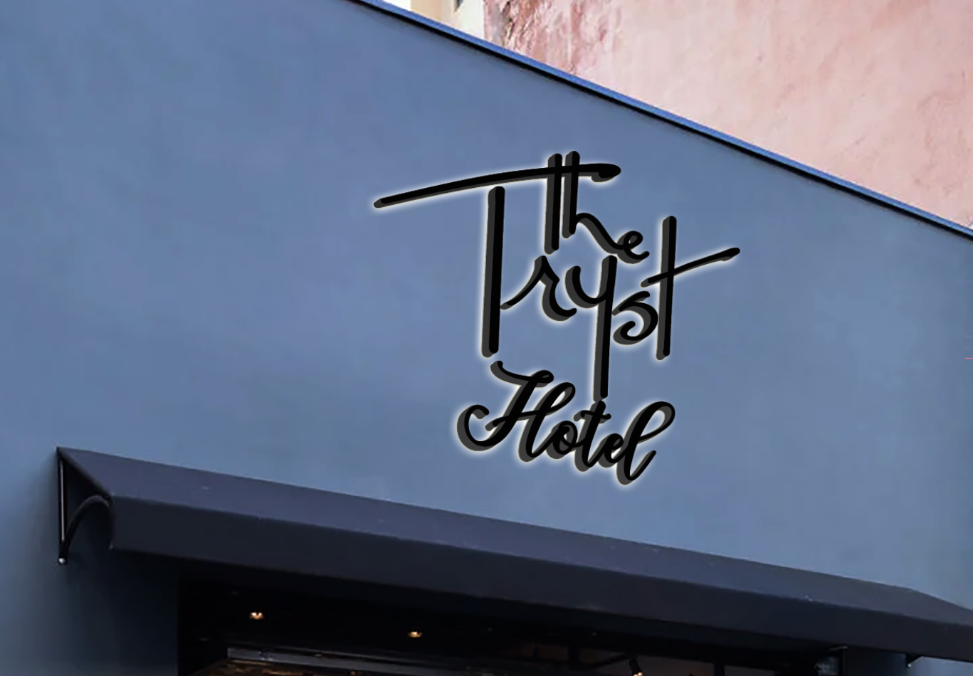 3D Metal Backlit sign for Justin haase