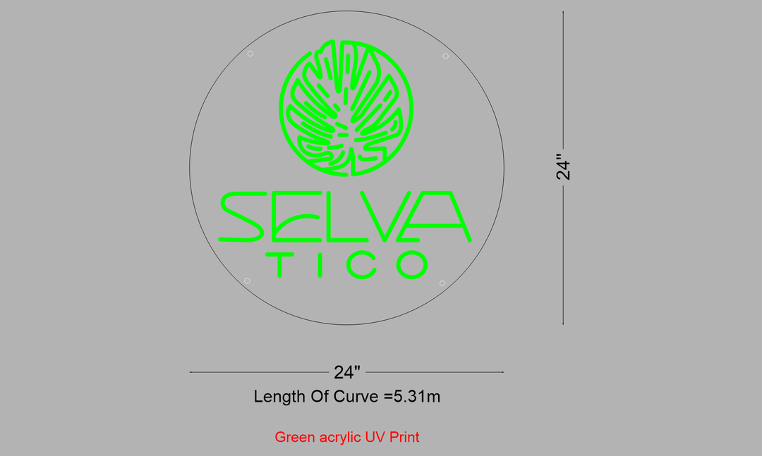 LED neon sign for Selvatico