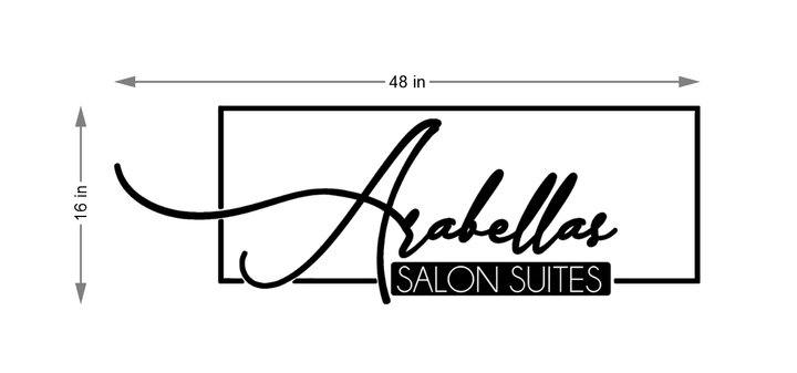 10mm acrylic sign for Alexus Monique Golden