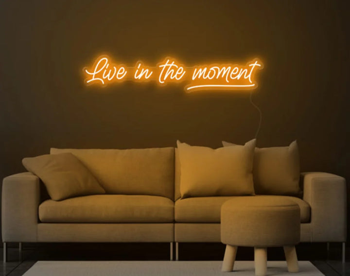 Live in the Moment Valentine's Day Neon Sign