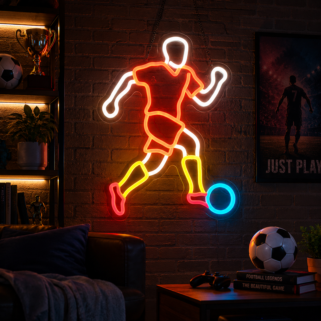 FIFA Neon Sign  "Soccer Match Night" Party Wall Art