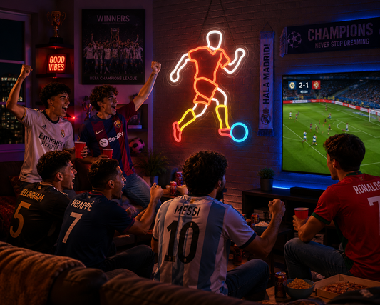 FIFA Neon Sign  "Soccer Match Night" Party Wall Art