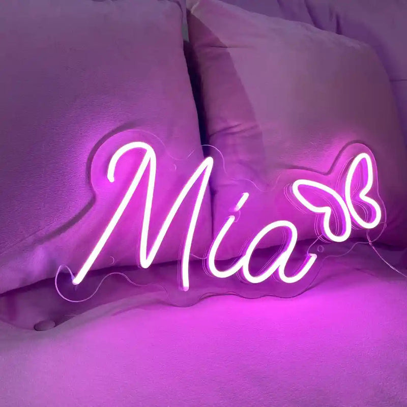MIA Name LED Neon sign by Neon.Shop, perfect for parties, events, and personalized gifting.