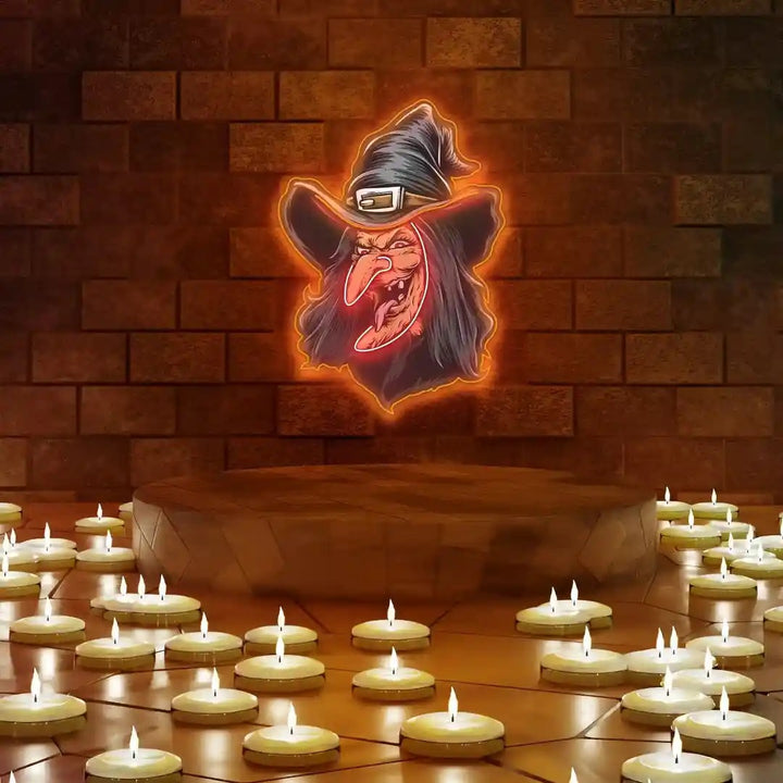 Scary Face Halloween LED Neon Sign