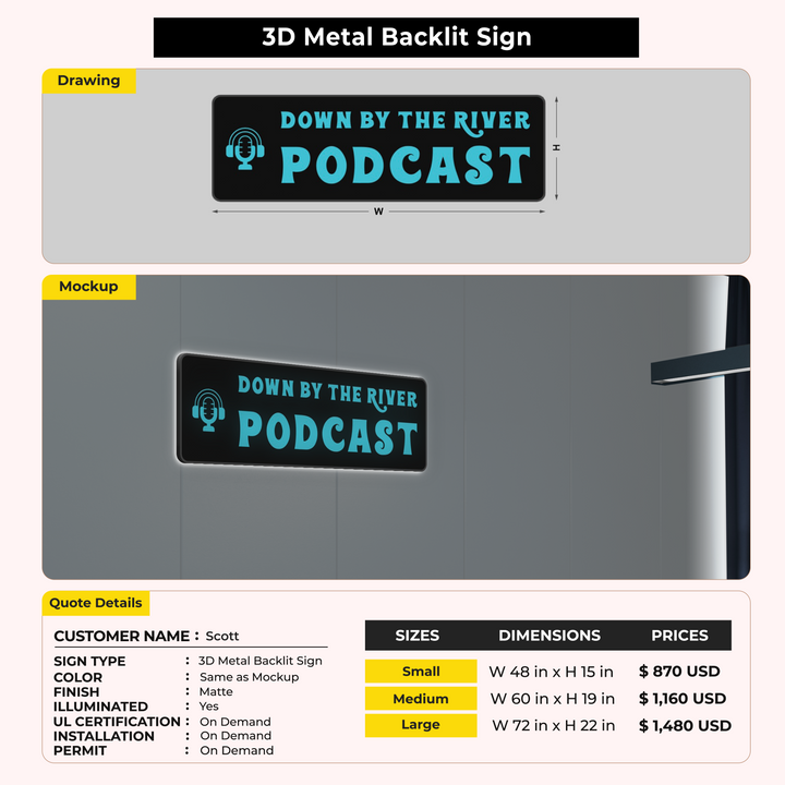Custom Signs For Scott