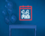 14 Feb Valentine’s Day LED neon sign glowing with romantic light for Valentine’s décor by Neon.Shop