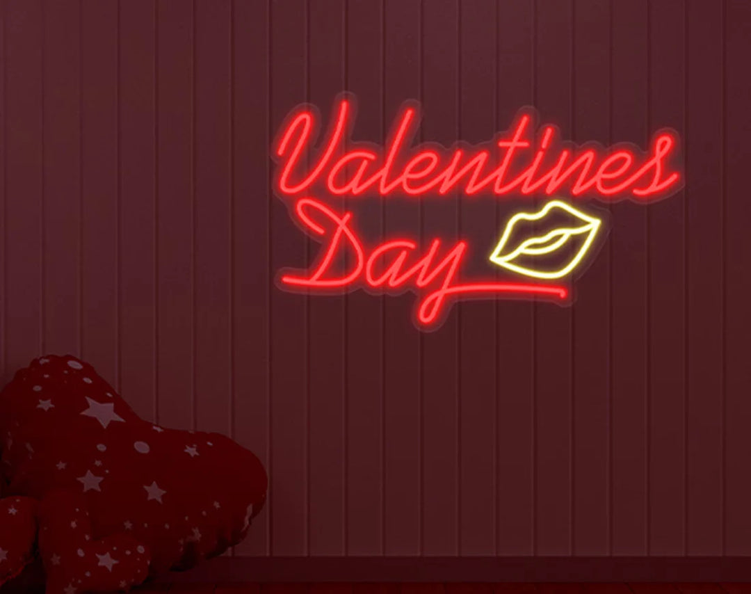 Valentine's Day Lip Neon Sign by manhattanneons.com – A romantic and fun neon design for your space.